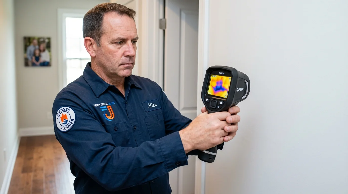 Thermal imaging leak detection by Johns Plumbing LLC in Okmulgee